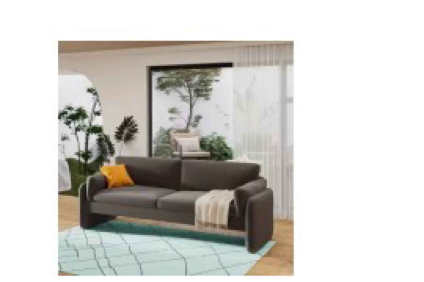 Modern Two-Seater Sofa - photo 2