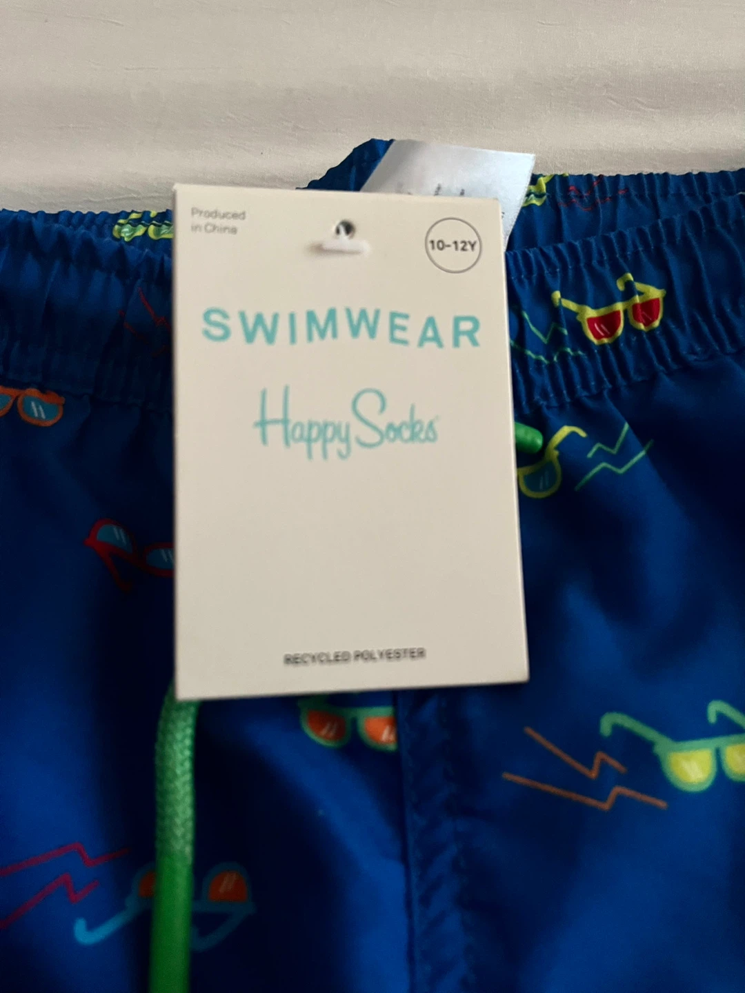 Happy Socks Swimwear Blue Sunglasses Print Swim Trunks 10-12Y - photo 2