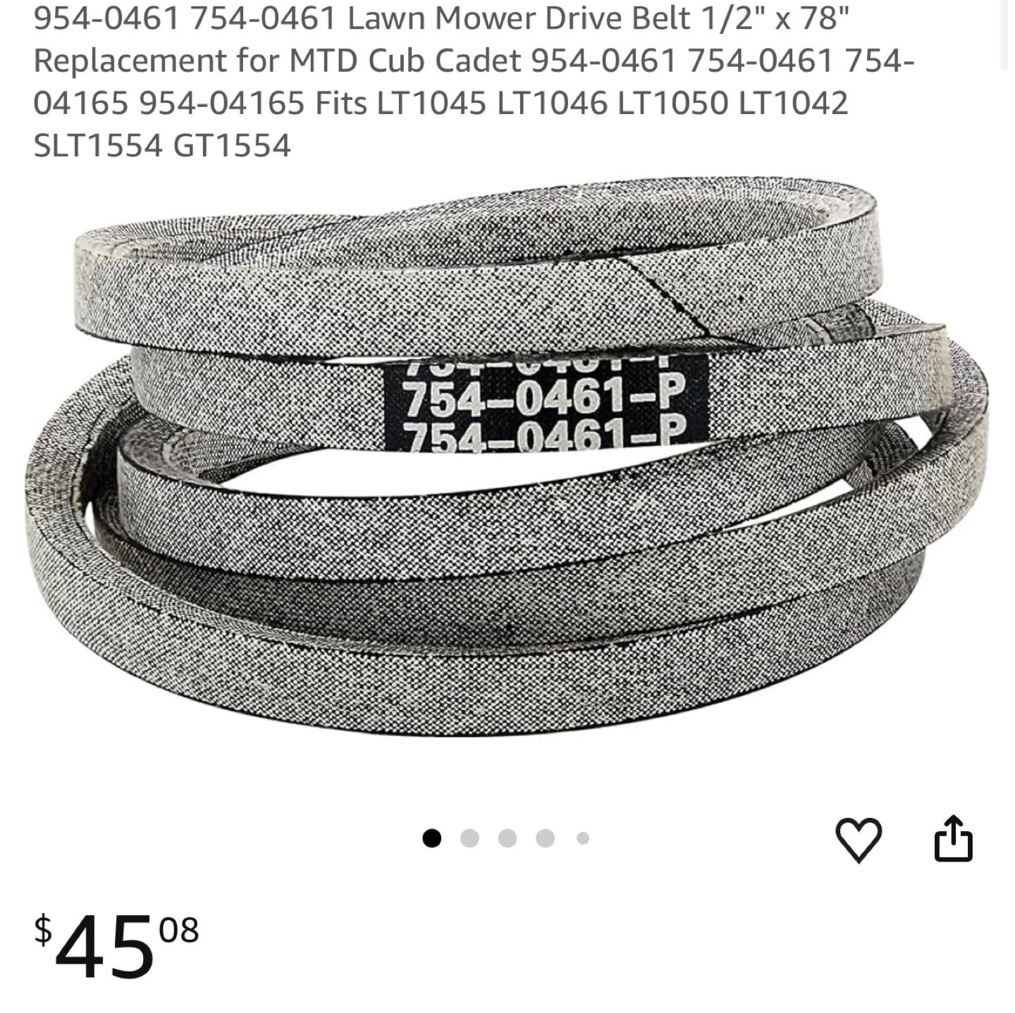 Lawn Mower Drive Belt