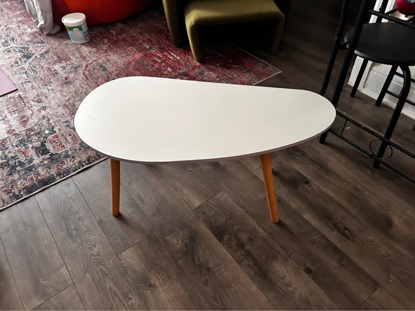 Modern White Kidney Bean Coffee Table
