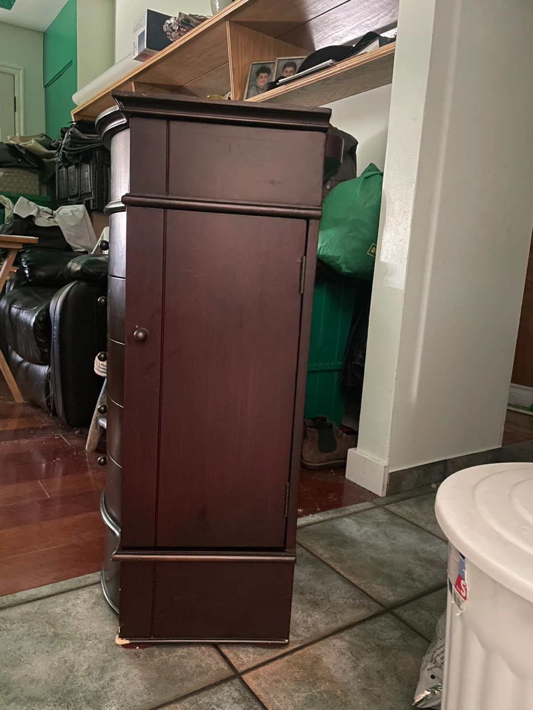 Wooden Jewelry Armoire with Mirror - photo 3