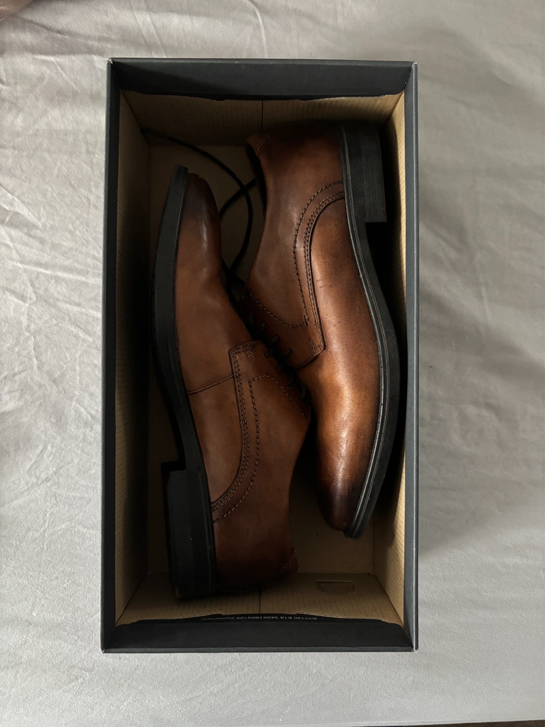 ECCO Melbourne Men's Dress Shoes Amber Size 42 (8.5 US)