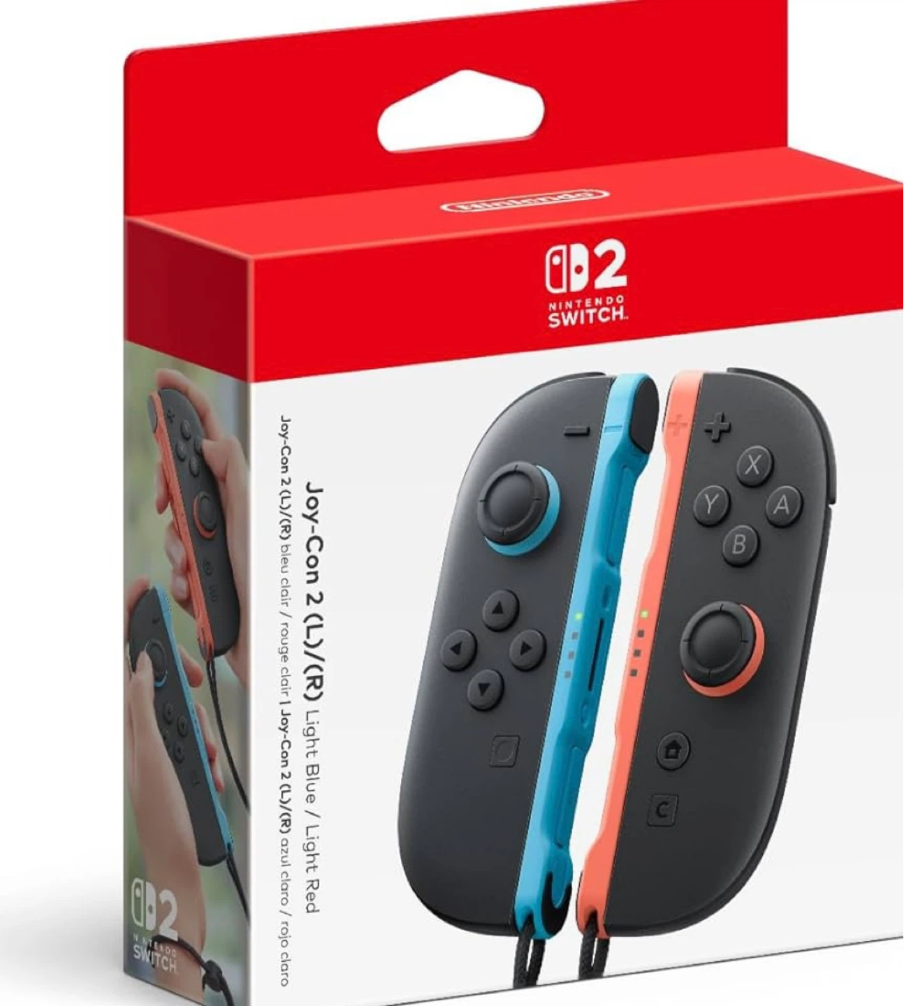 Nintendo Switch Joy-Con 2 Controllers - Light Blue / Light Red