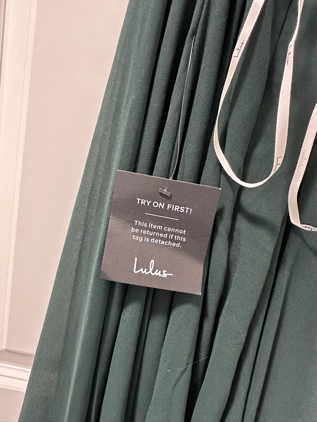 XXS Lulus Dark Green Maxi Dress with High Slit, Backless - photo 3