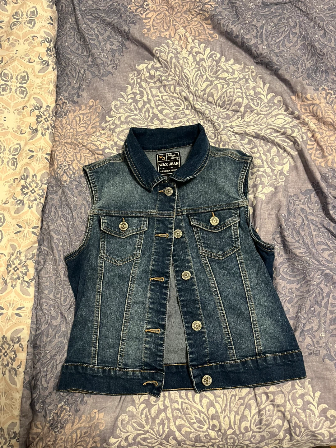 Wax Jean Denim Vest