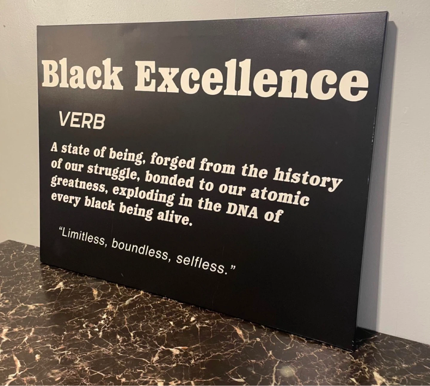 Black Excellence Wall Art $40 - photo 2