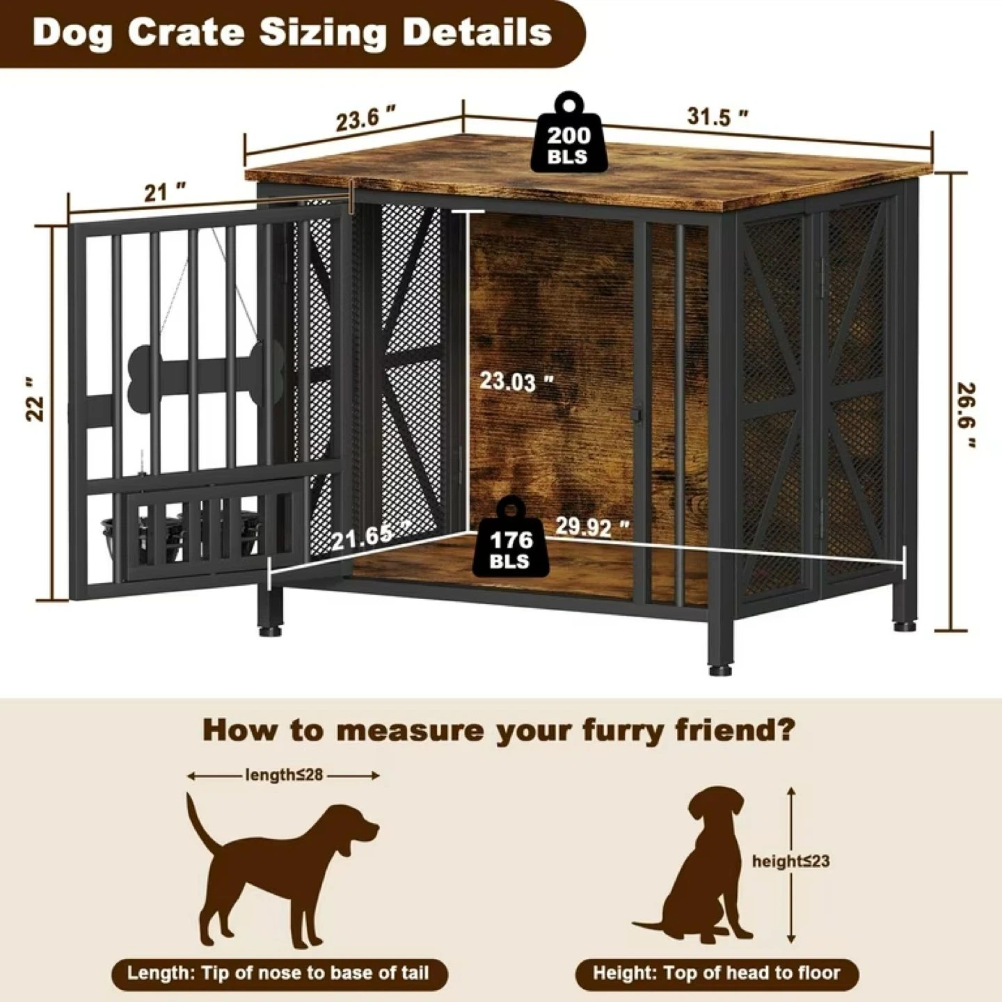 foldable POAO Free Dog Crate