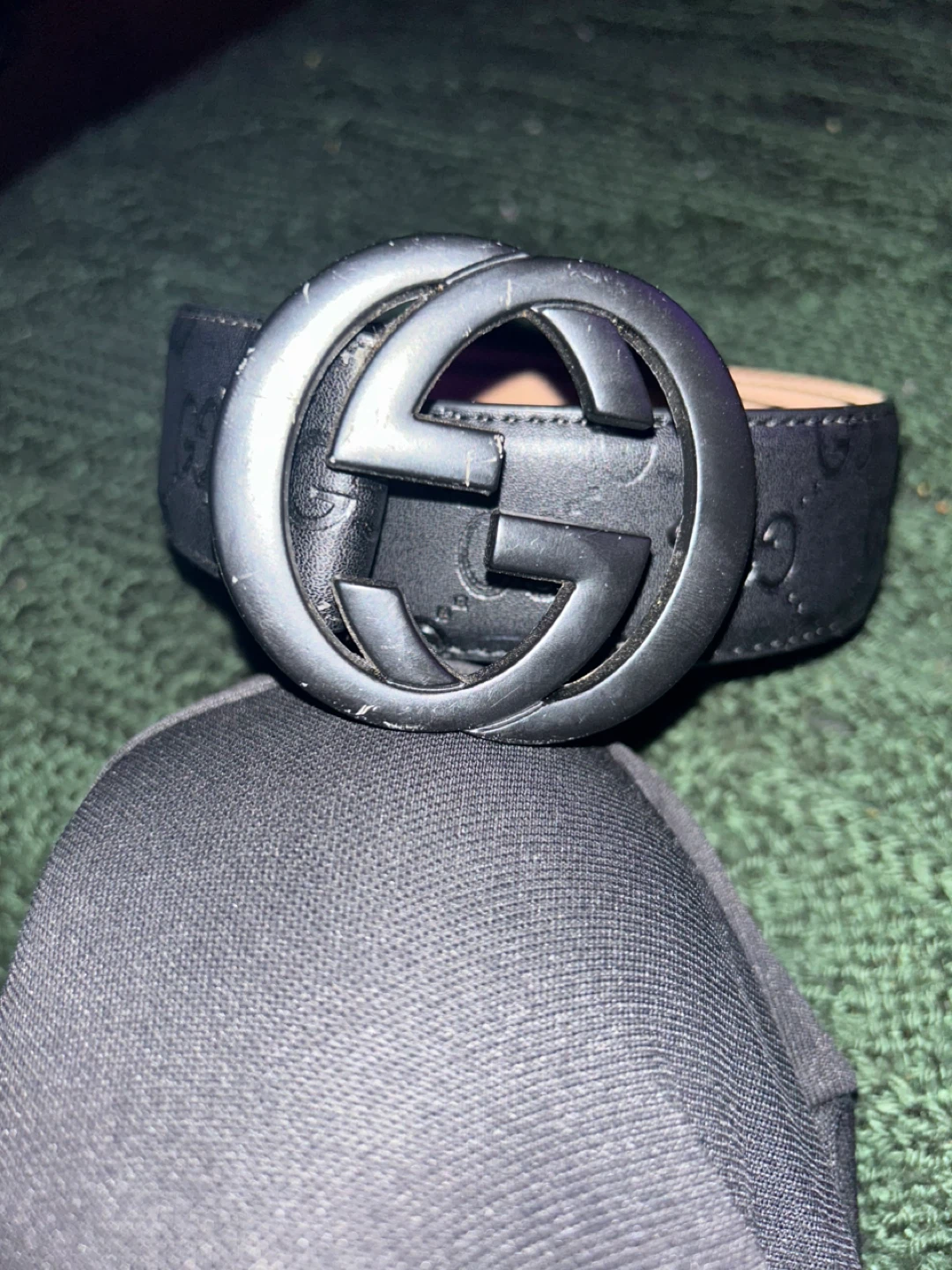 Gucci Black Monogram Belt - photo 3