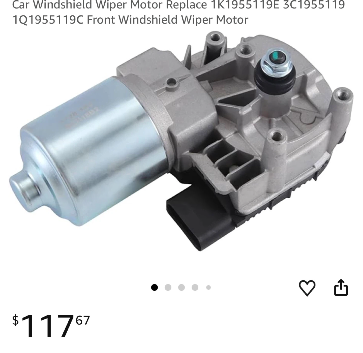Front Windshield Wiper Motor