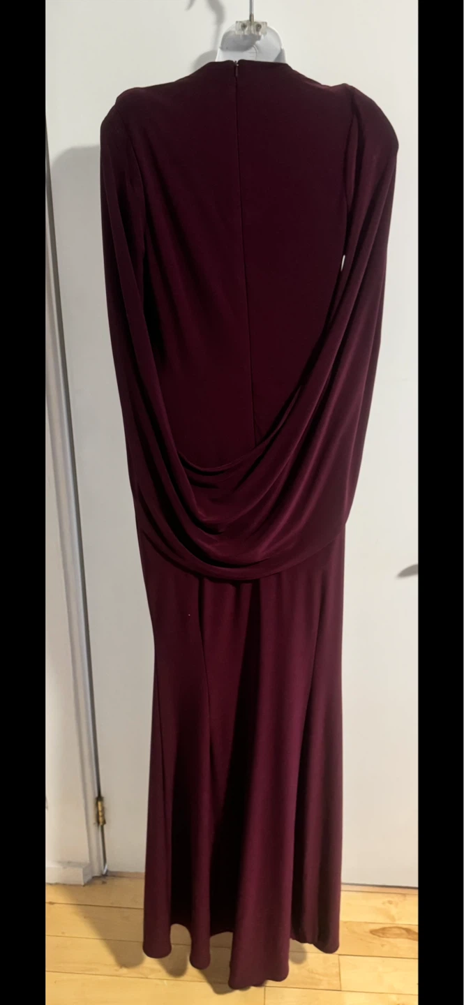 Robe longue Betsy & Adam bordeaux - photo 3