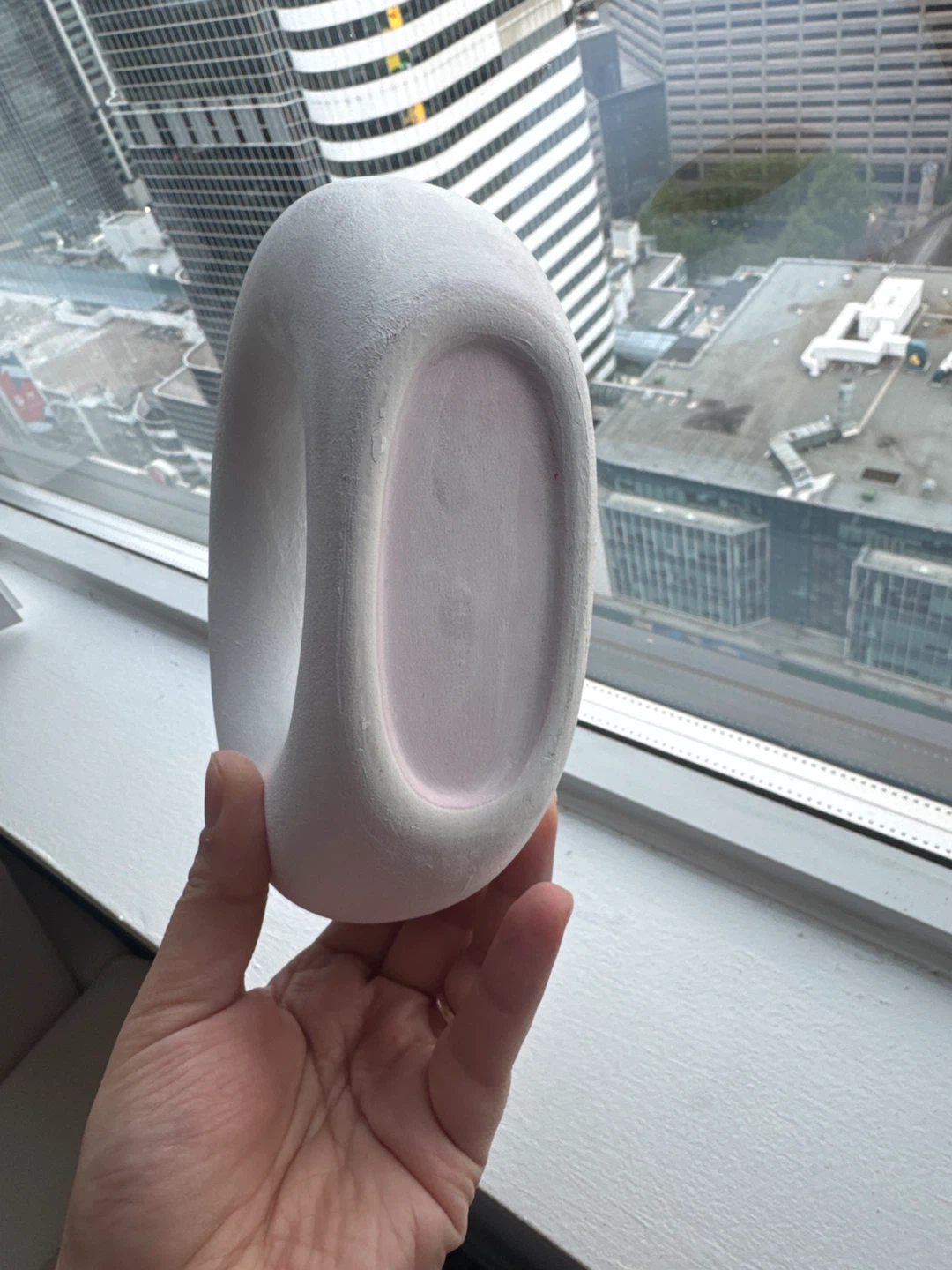White Ceramic Donut Vase - photo 4