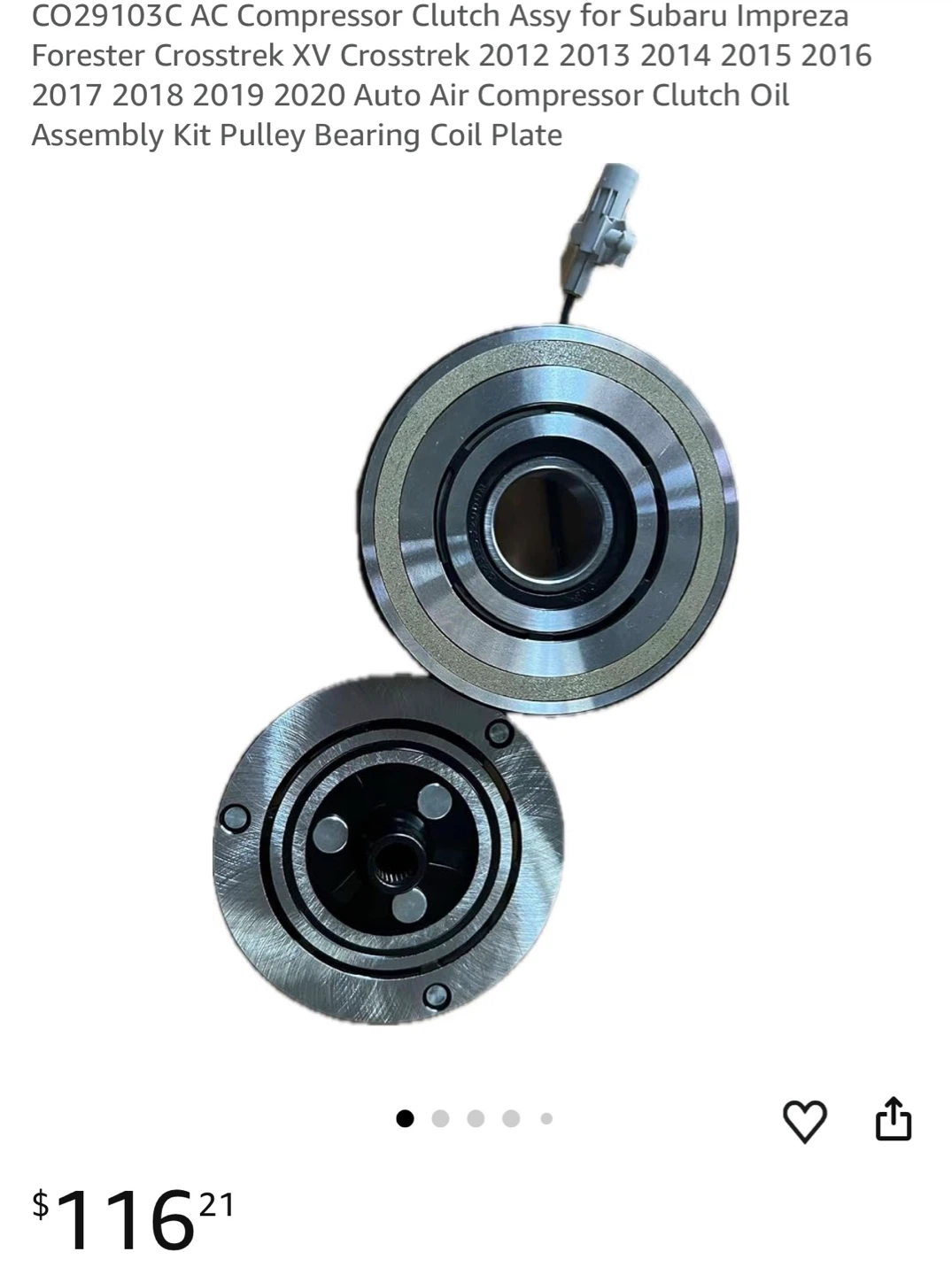 AC Compressor Clutch Assembly Kit