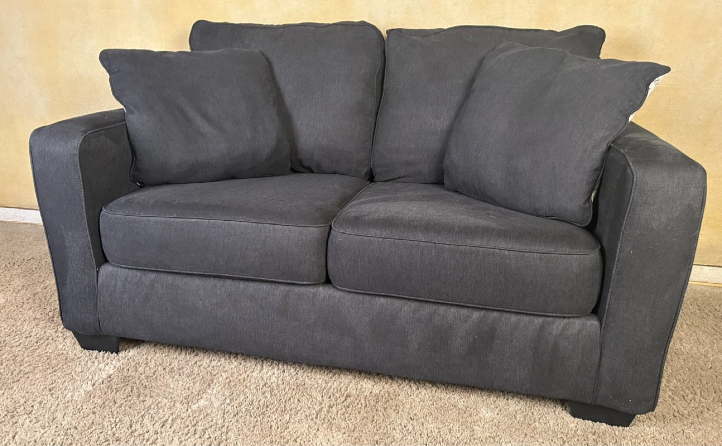 DELIVERY AVAILABLE! CHARCOAL FABRIC SOFA SET FOR $450! - photo 5