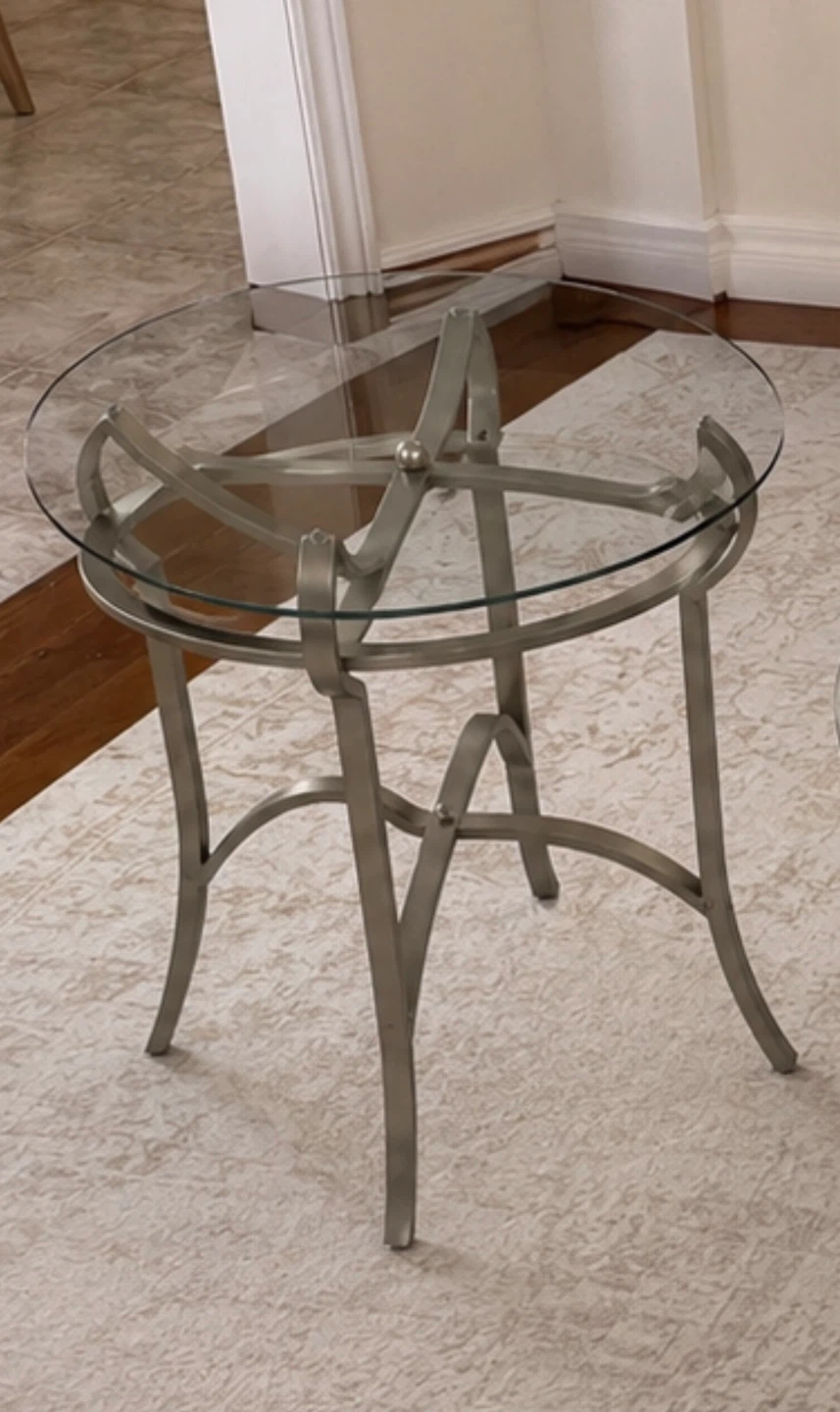 Glass and Metal Coffee Table - photo 2
