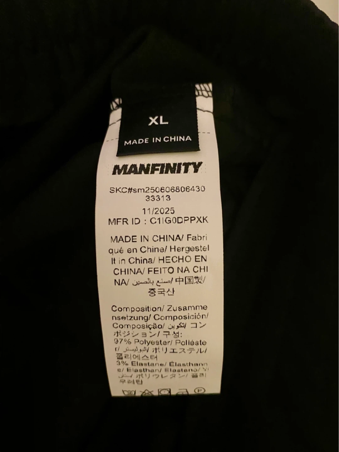 Manfinty Black Pants XL - photo 3