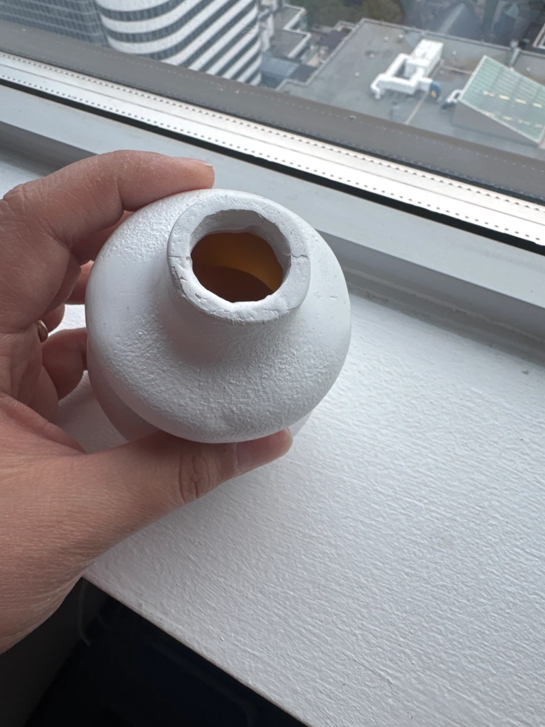 White Ceramic Bud Vase - photo 3
