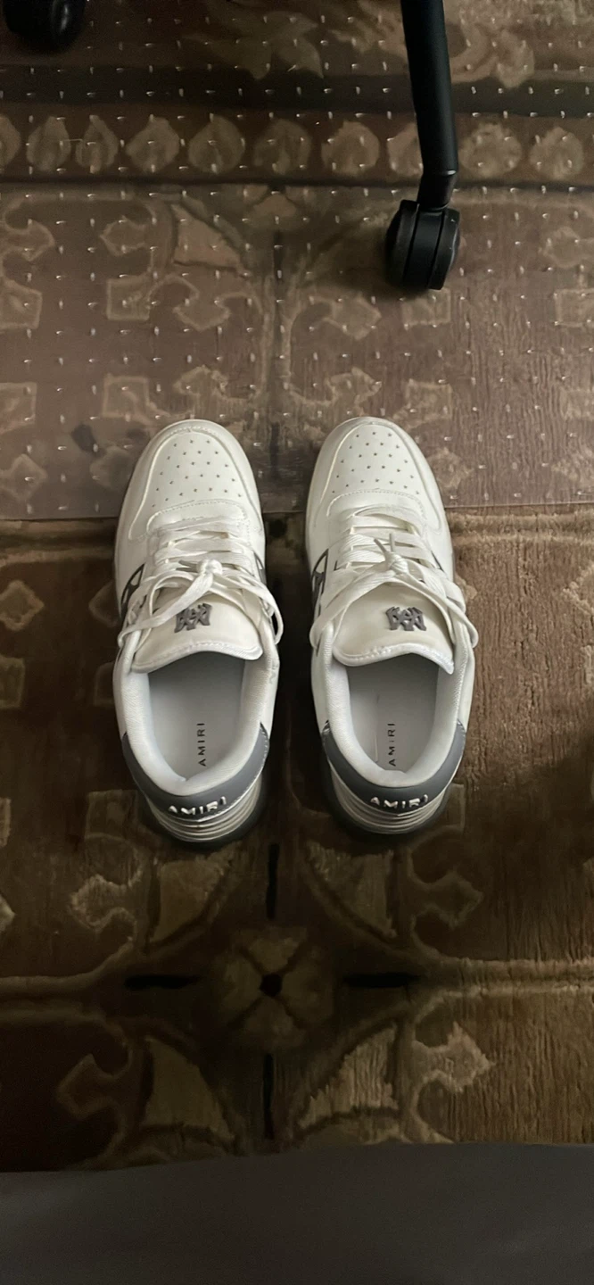 AMIRI White & Grey Sneakers - Size US 10 - photo 2