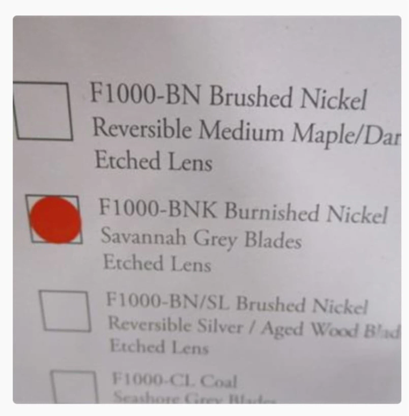 Ceiling Fan F1000-BNK Burnished Nickel - photo 4
