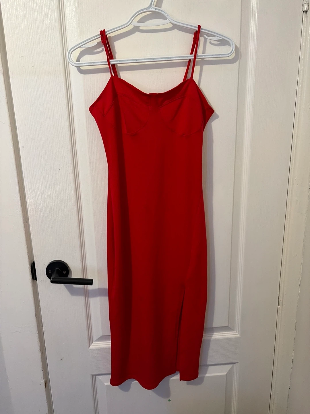 Ambiance Red Slip Dress - Size S