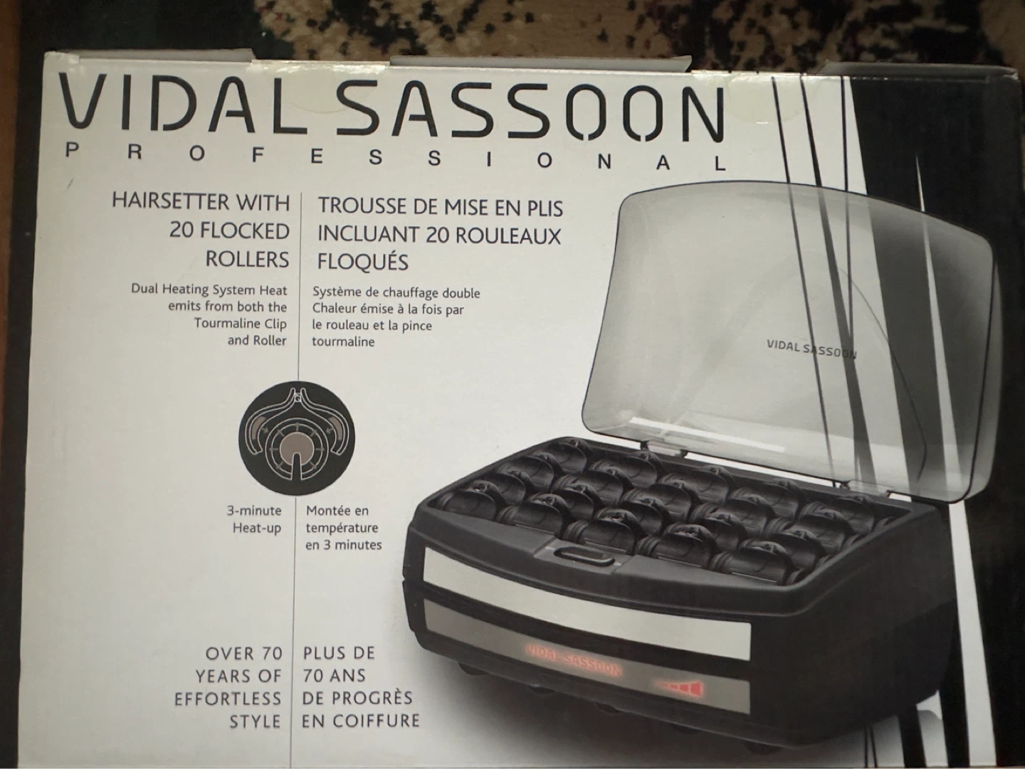 Vidal Sassoon Professional Hairsetter with 20 Flocked Rollers