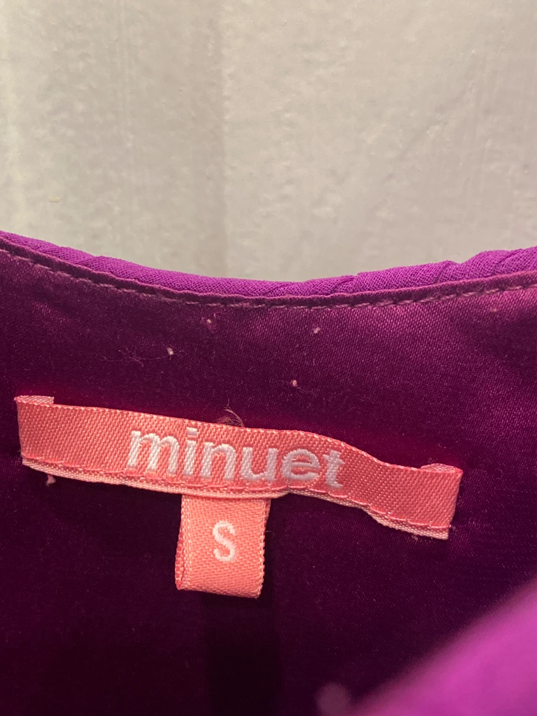 Purple Pleated Dress Size S - photo 5