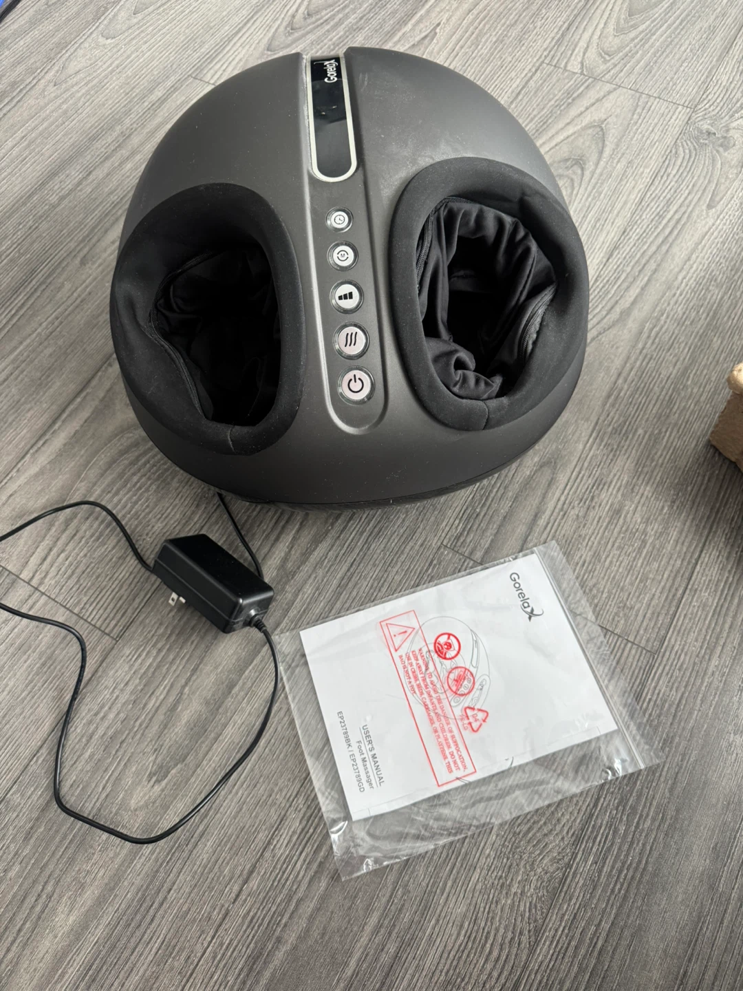 GorelaX EP23789BK Shiatsu Air Pro Foot Massager with Heat - photo 2