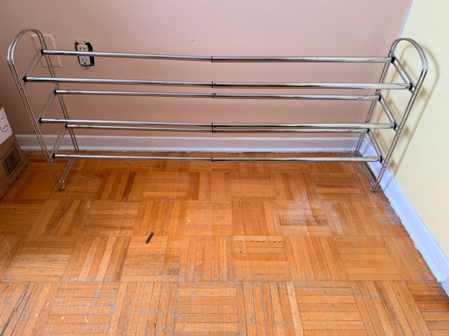 Expandable 3-Tier Chrome Shoe Rack - photo 3