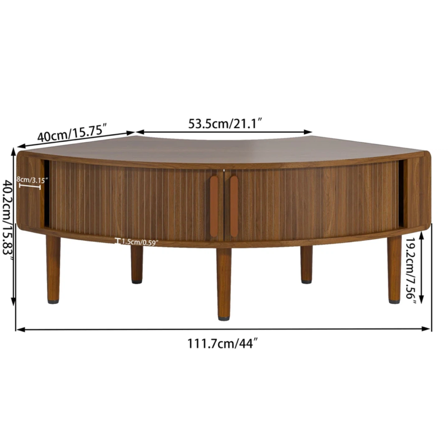 Curved Corner Tv Stand,Modern Television Console With Storage