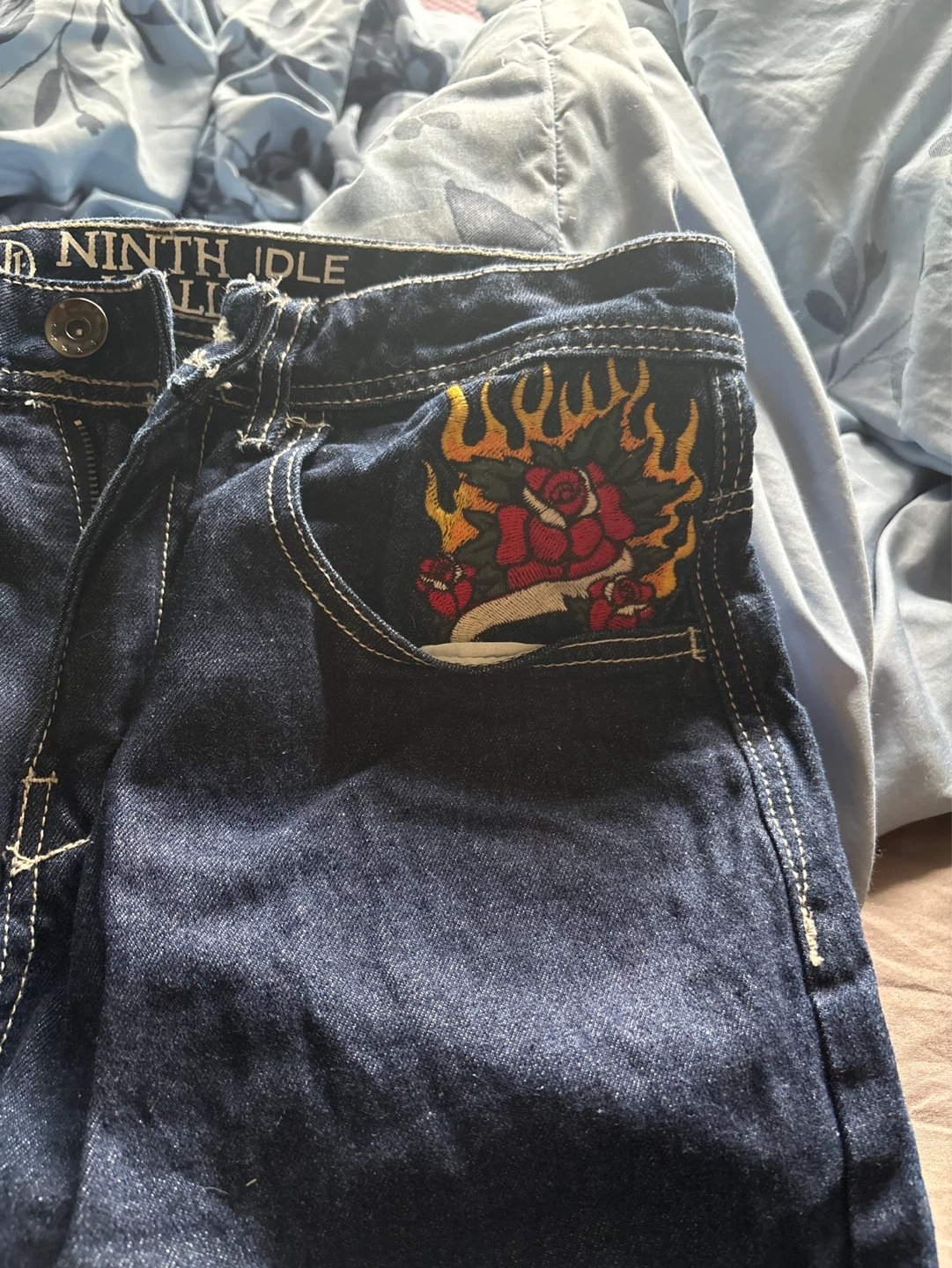 Ninth Hall Embroidered Denim Jeans - photo 2