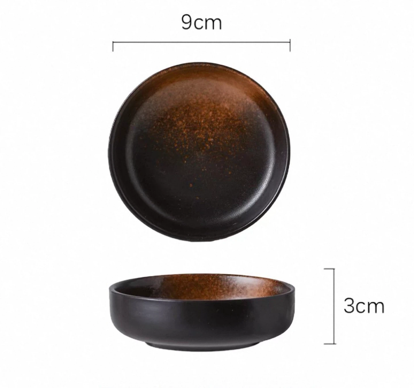 Set of 4 Ceramic Sauce Dishes - Minimalist & Chic - photo 3