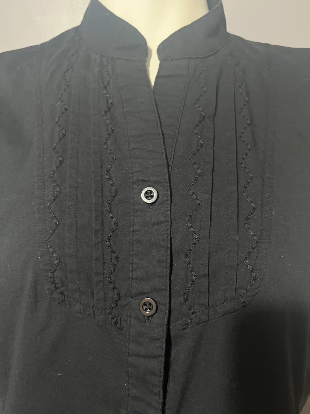 XL Cherokee Black Sleeveless Blouse - photo 2