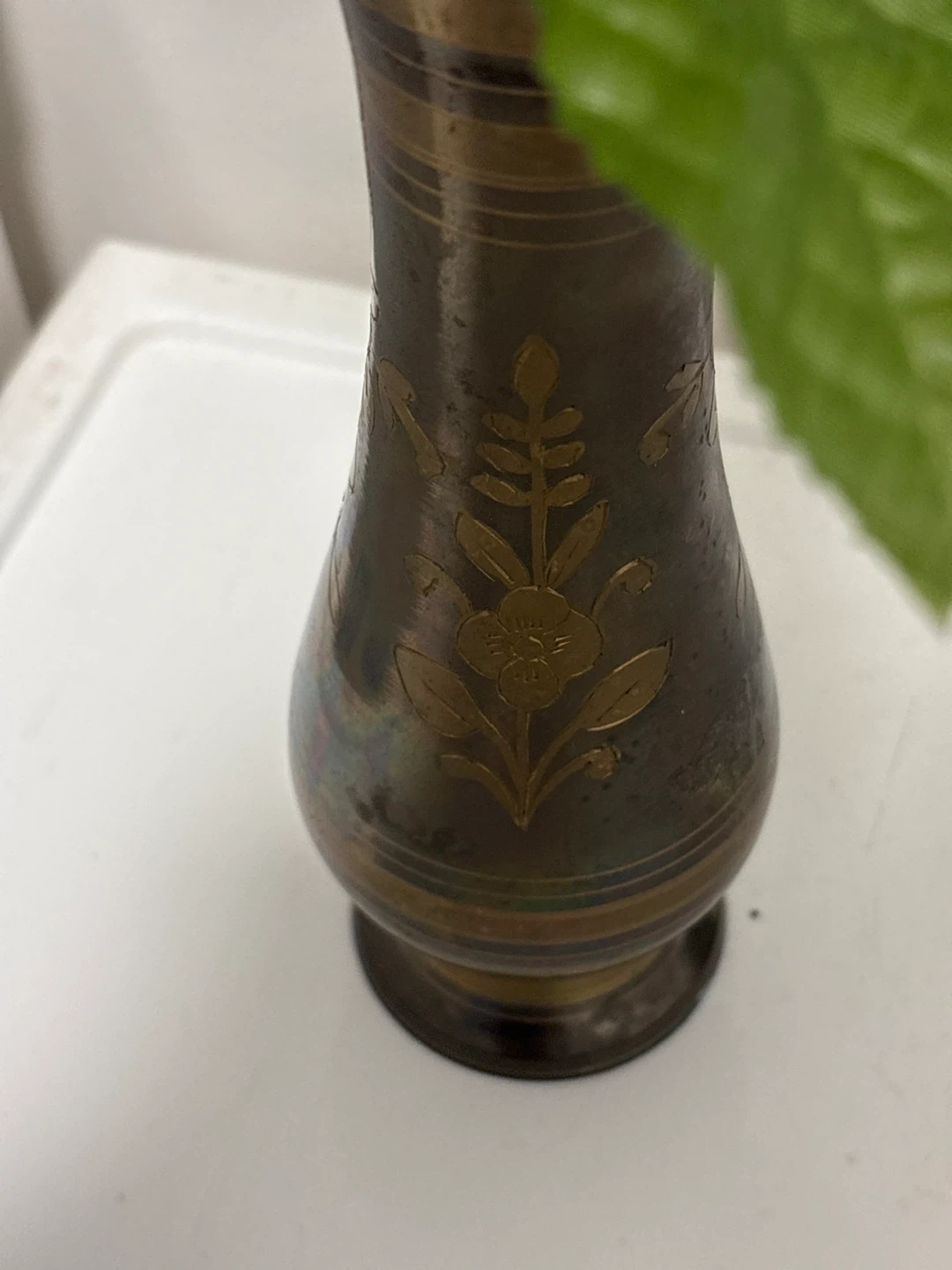 Decorative Vase with Floral Etchings - photo 3