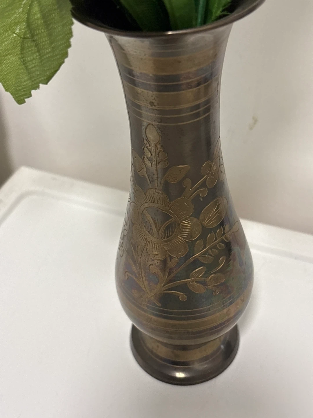 Decorative Vase with Floral Etchings - photo 4