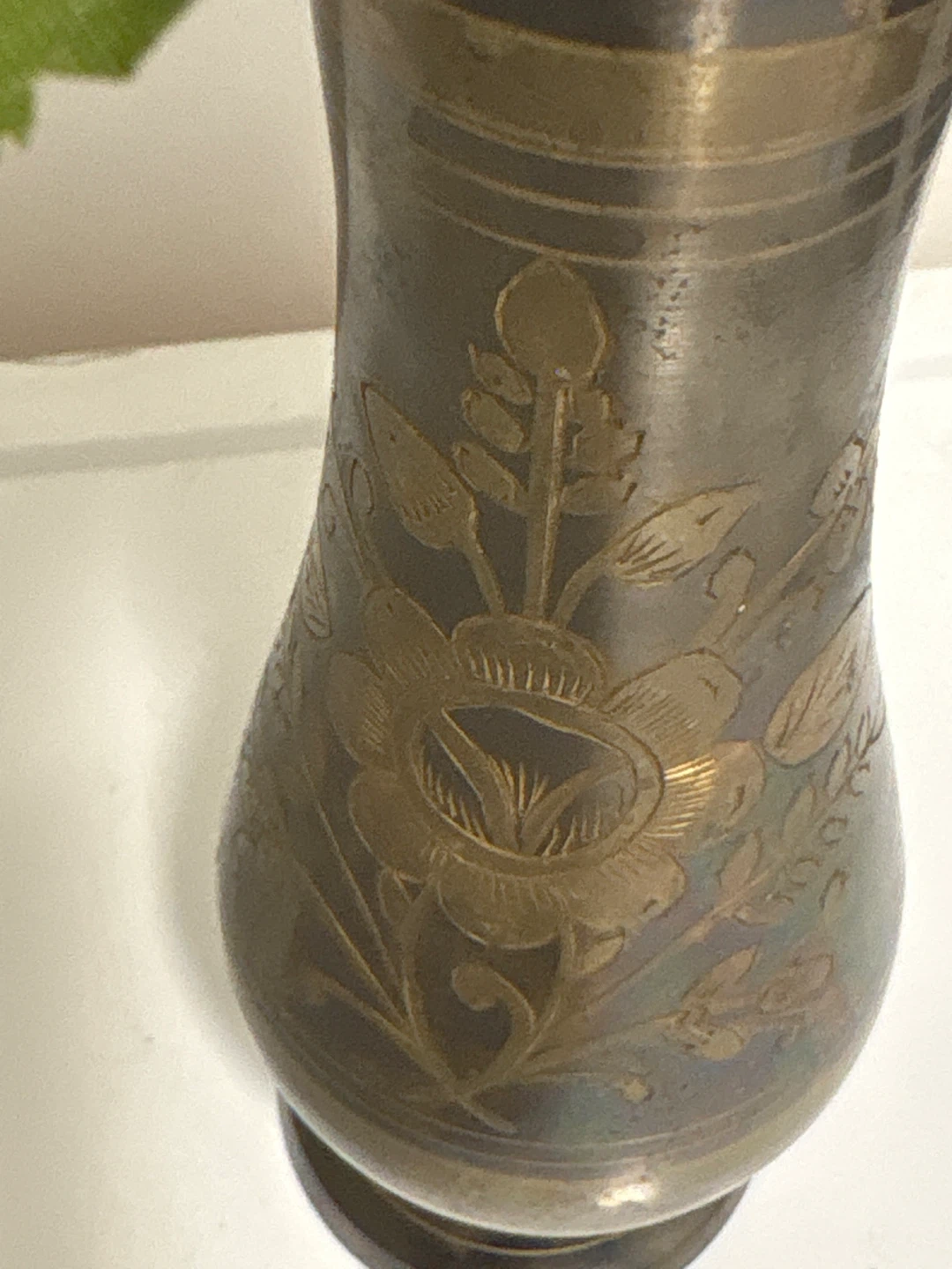 Decorative Vase with Floral Etchings - photo 2