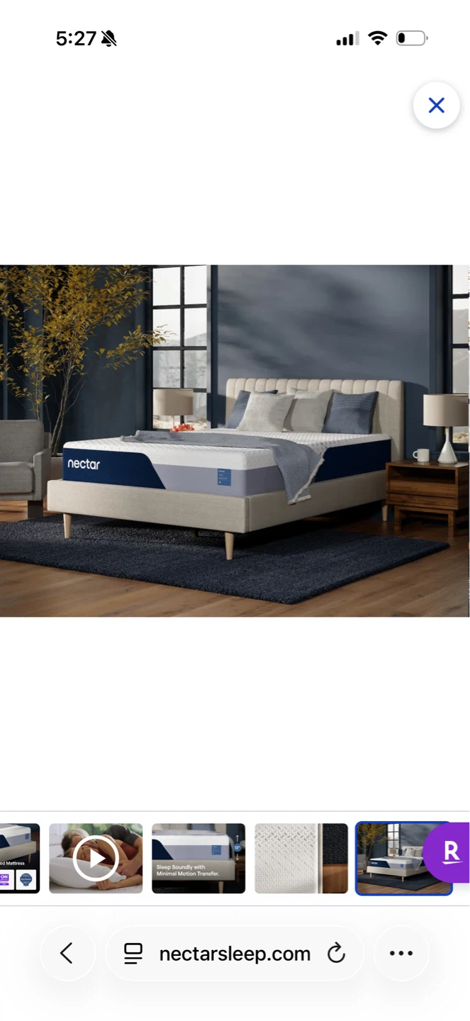 Nectar Full Size Memory Foam Mattress + Bed - photo 2