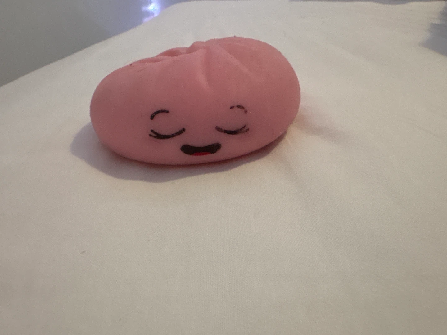 Pink Squishy dumpling Stress Toy