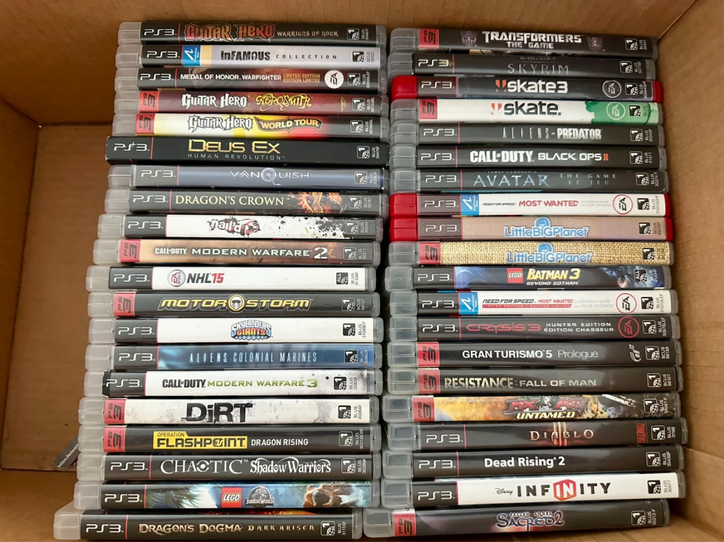 Large PS3 Video Game Collection 58 PS3 and 2 PS4
