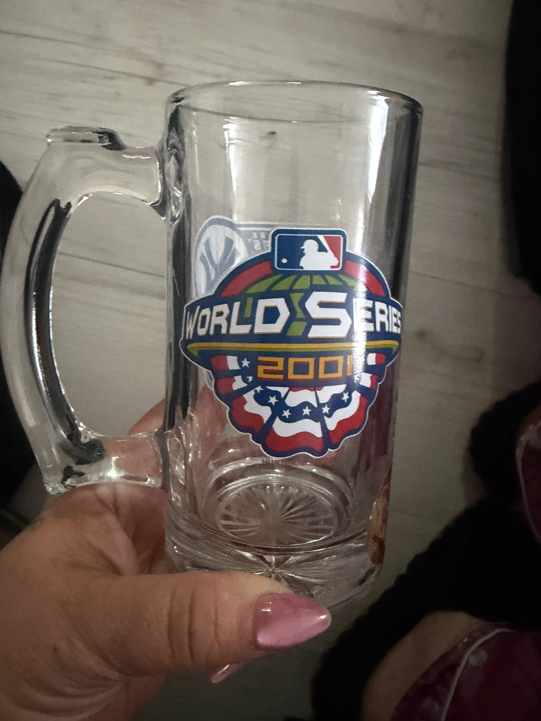 Yankees Mickey Mantle Jersey & FREE World series 2001 beer mug - photo 4