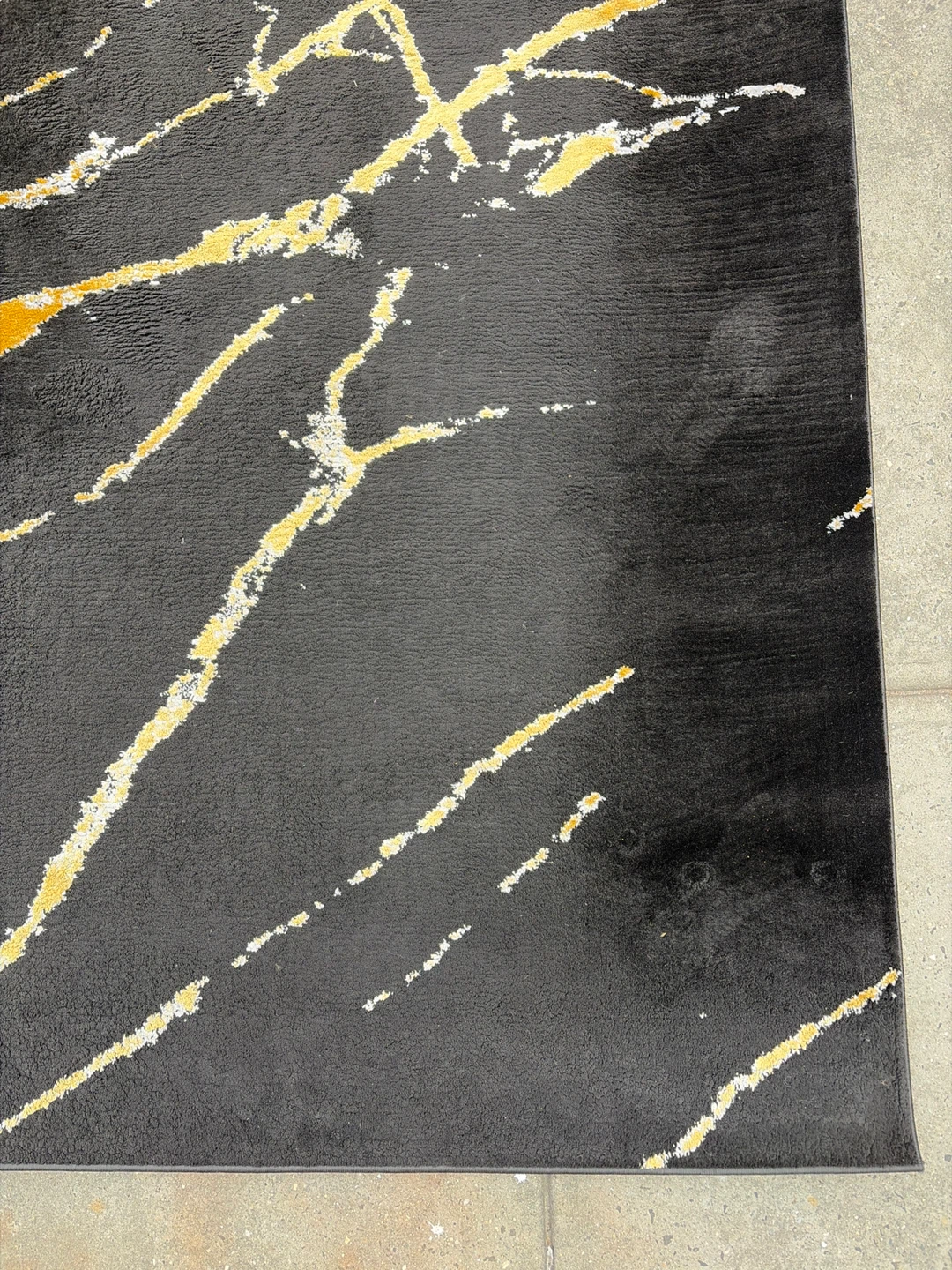 Babil Gold Marble Area Rug - photo 3