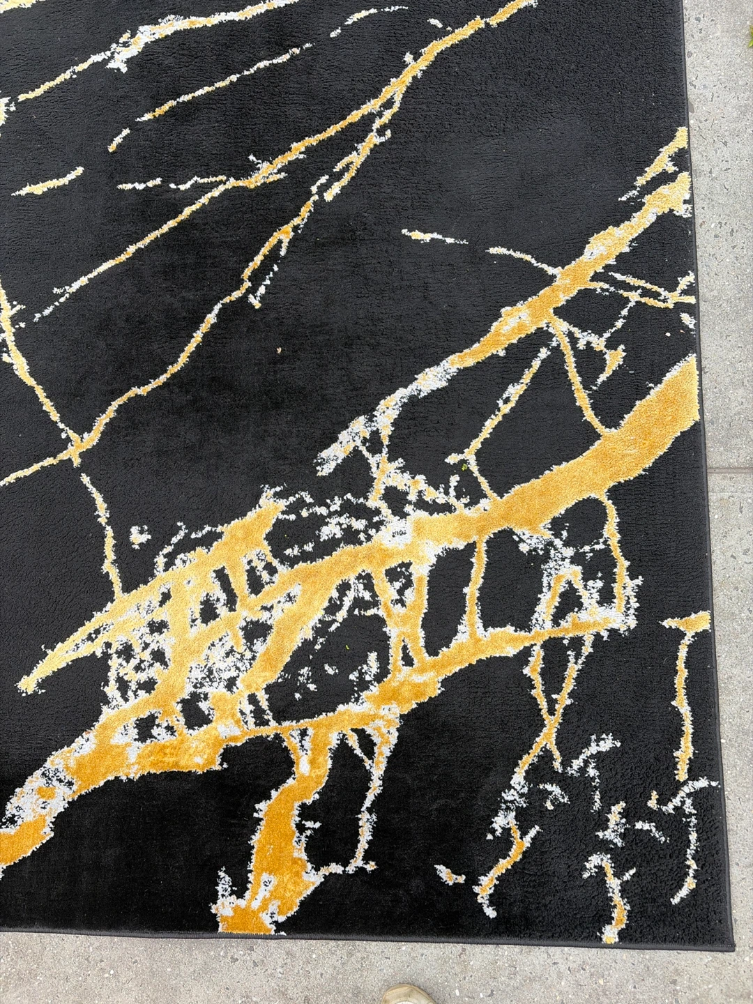 Babil Gold Marble Area Rug - photo 5
