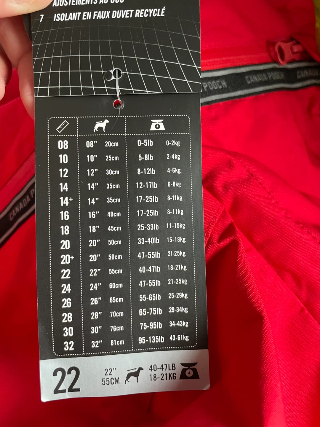 22” Brand New Canada Pooch Dog Snowsuit - photo 3