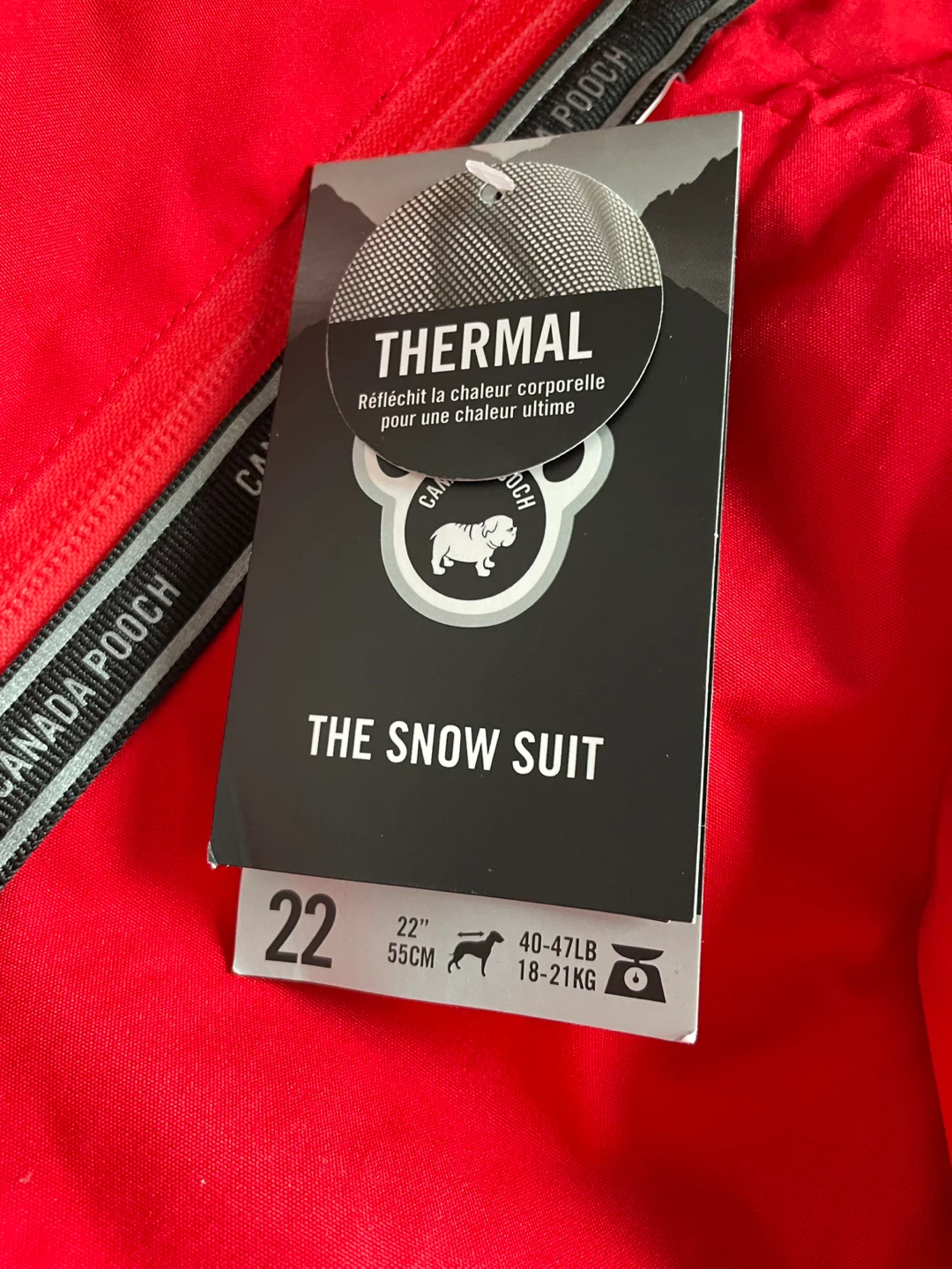 22” Brand New Canada Pooch Dog Snowsuit - photo 2