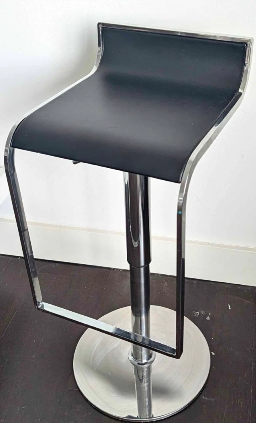 4 HCD Furniture Alexander Adjustable Stool - Black/Chrome - photo 2