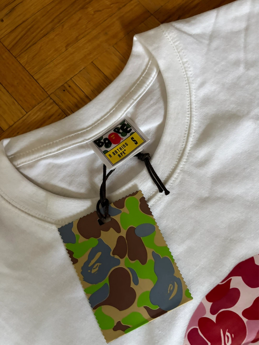 White Pink Camo Bape T-Shirt - photo 3