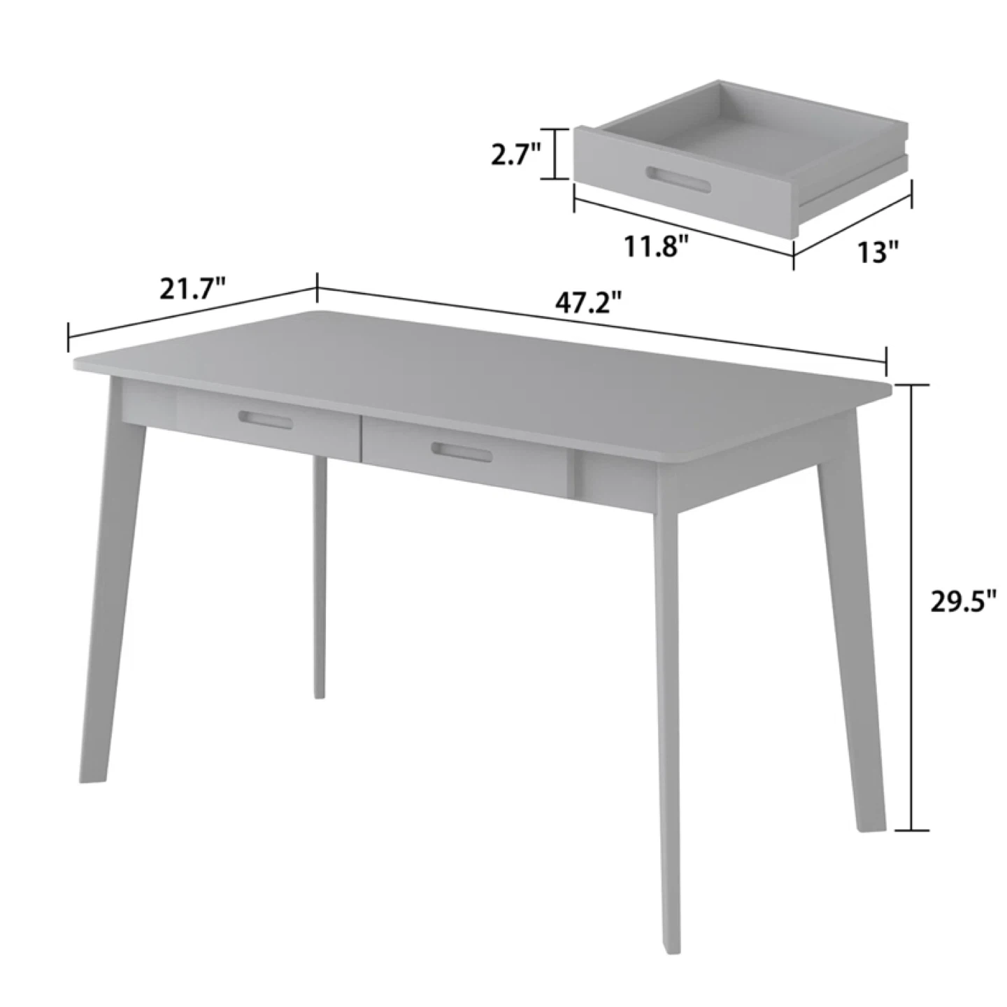 Latwon wooden desk - photo 2