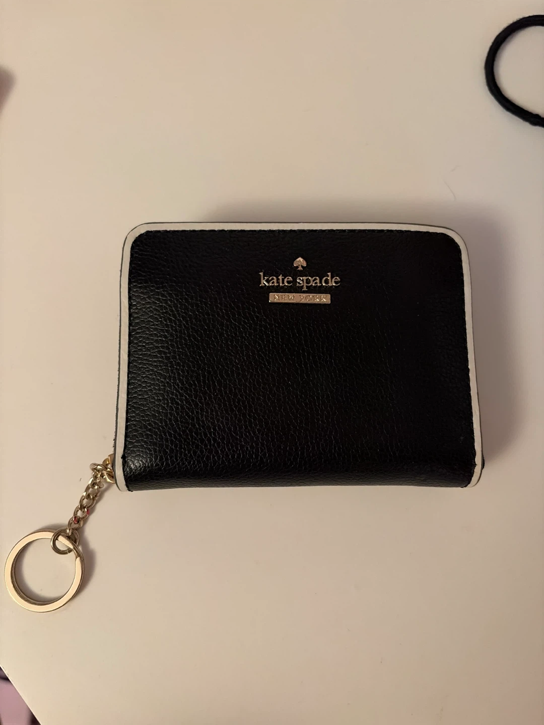 Kate Spade Black Coin Purse with Keychain