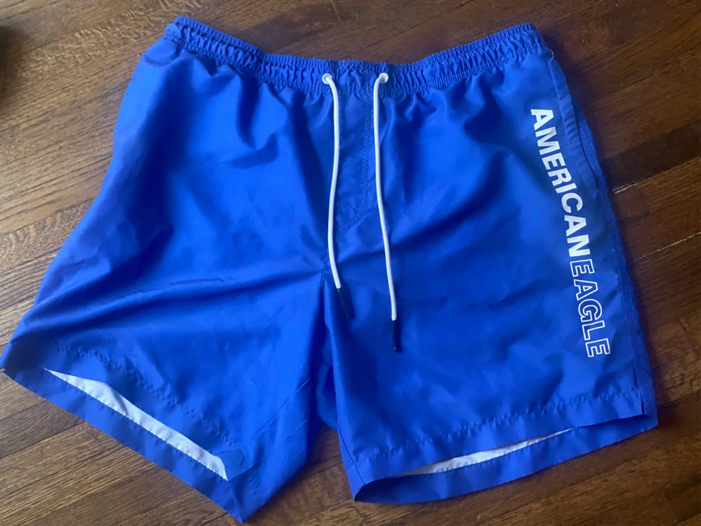 American Eagle Men's Blue Swim Trunks XL