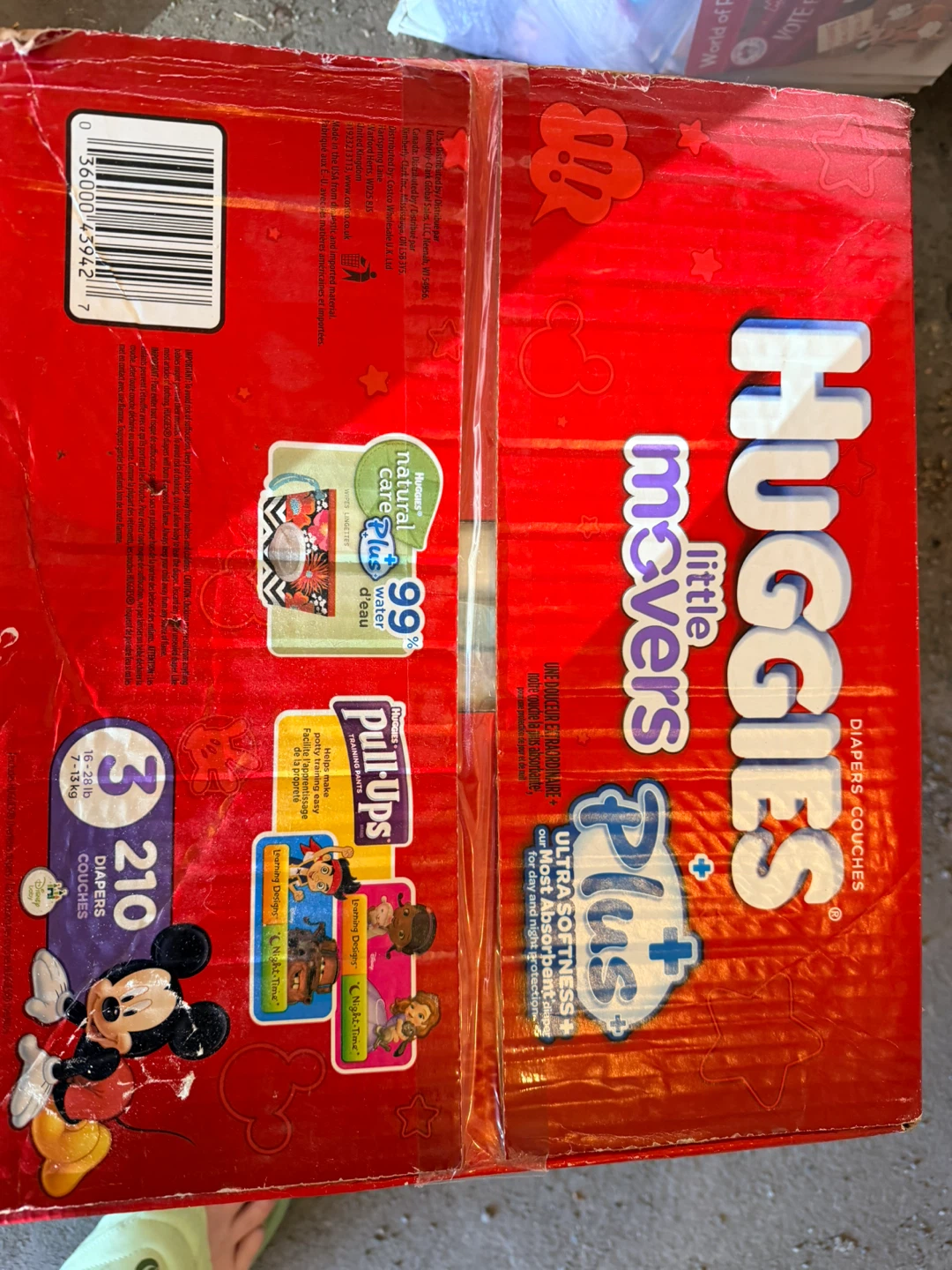 Huggies Little Movers Plus Diapers Size 3 (210 Count) unopened - photo 2
