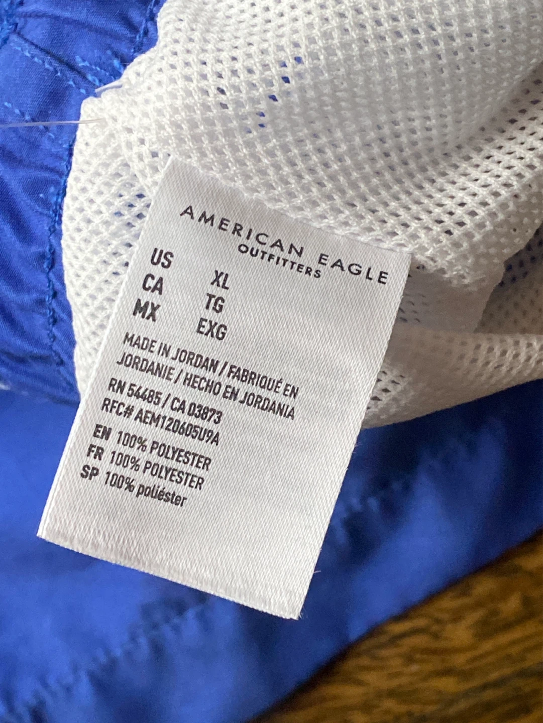 American Eagle Men's Blue Swim Trunks XL - photo 4