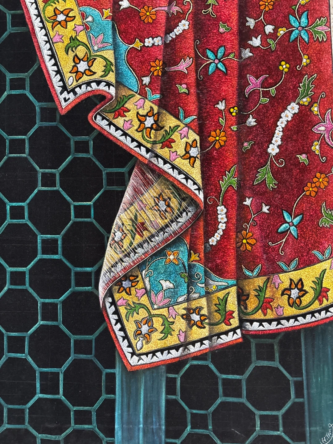 Intricate Floral Pattern Painting - photo 4